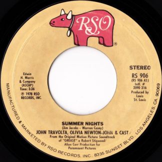 John Travolta, Olivia Newton-John & Cast of "Grease"/ Louis St. Louis – Summer Nights / Rock 'N' Roll Party Queen (7" Vinyl)