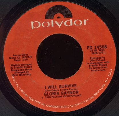 Gloria Gaynor – I Will Survive / Substitute (7" Vinyl)