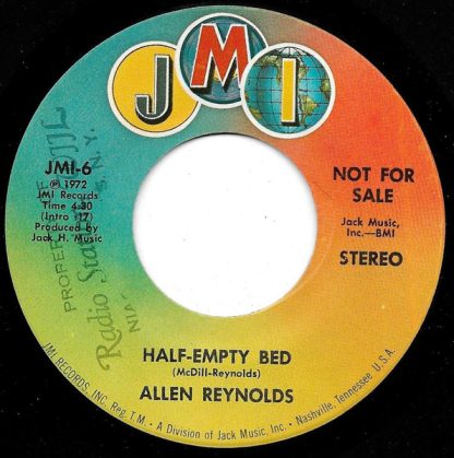 Allen Reynolds – Half-Empty Bed (7" Vinyl Promo)