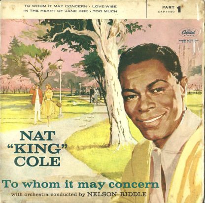 Nat King Cole – To Whom It May Concern (7" Vinyl EP)