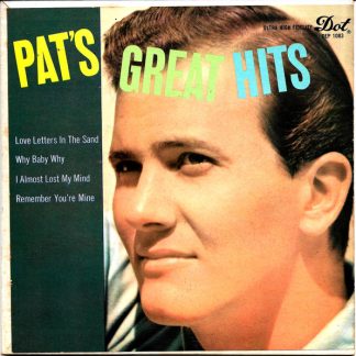 Pat Boone – Pat's Great Hits (7" Vinyl EP)