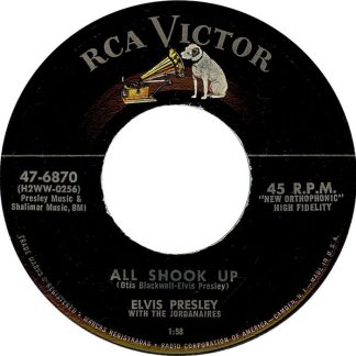 Elvis Presley With The Jordanaires – All Shook Up (7")