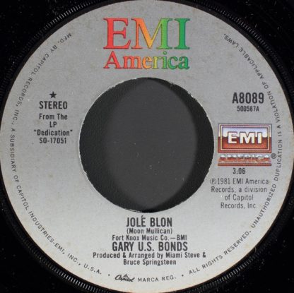 Gary U.S. Bonds – Jolé Blon/Just Like A Child (7" Vinyl)