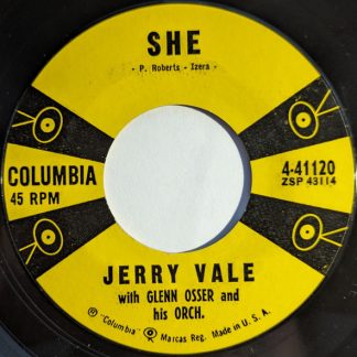 Jerry Vale – She / I Always Say (7" Vinyl)