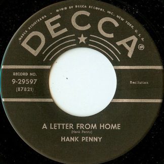 Hank Penny – A Letter From Home / Bloodshot Eyes (7" Vinyl)