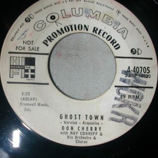 Don Cherry – Ghost Town / I'll Be Around (7" Vinyl Promo)