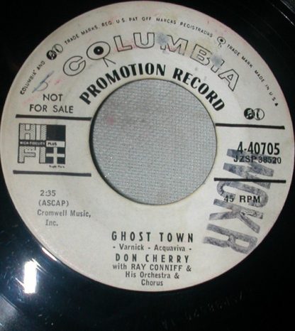 Don Cherry – Ghost Town / I'll Be Around (7" Vinyl Promo)