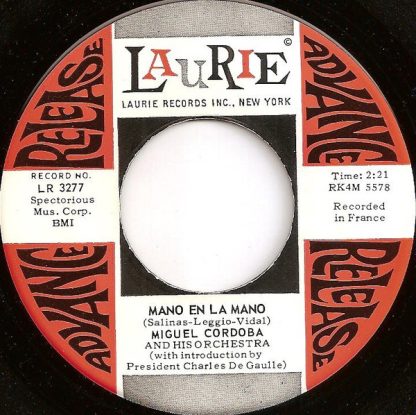 Miguel Cordoba And His Orchestra – Mano En La Mano/Dos Amores (7" Vinyl)