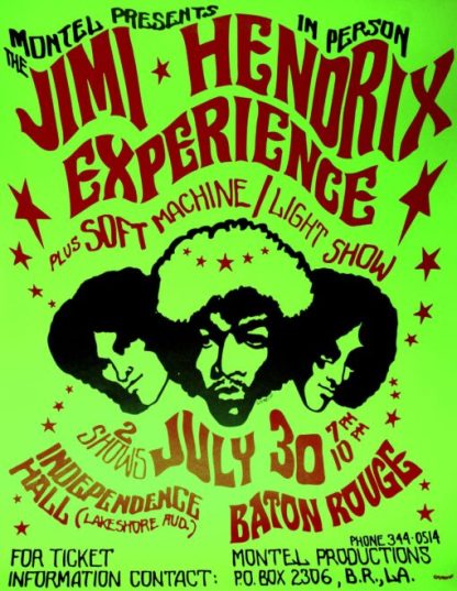 Jimi Hendrix | Experience 3 | Vintage Concert Posters (Poster)