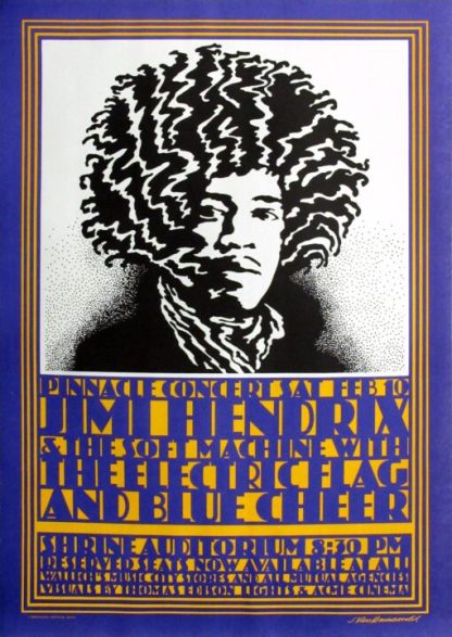 Jimi Hendrix | Experience 9 | Vintage Concert Posters (Poster)