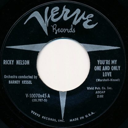 Ricky Nelson / Barney Kessel – You're My One And Only Love / Honey Rock (7" Vinyl)