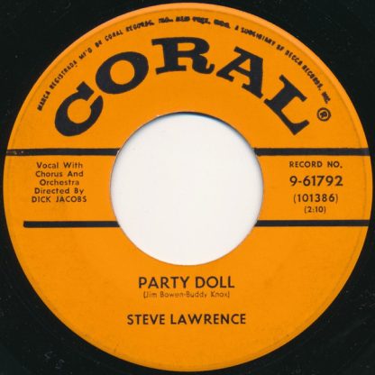 Steve Lawrence – Party Doll/(The Bad Donkey) Pum-Pa-Lum (7" Vinyl)