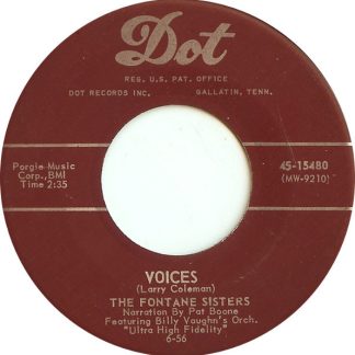 Fontane Sisters, The – Voices / Lonesome Lover Blues (7" Vinyl)
