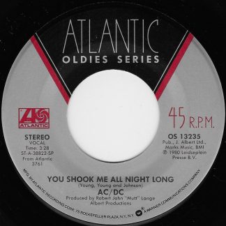 AC/DC – You Shook Me All Night Long / Back In Black (7" Vinyl)