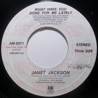 Janet Jackson – What Have You Done For Me Lately / Nasty (7" Vinyl)