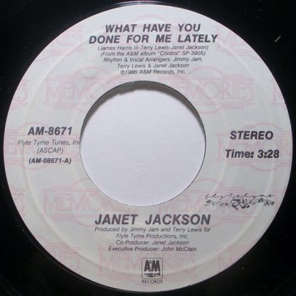 Janet Jackson – What Have You Done For Me Lately / Nasty (7" Vinyl)