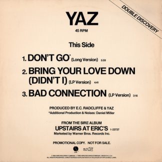 Yaz / Sunfire – Don't Go / Shake Your Body (Vinyl)