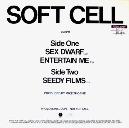 Soft Cell – Sex Dwarf / Entertain Me / Seedy Films (Vinyl)