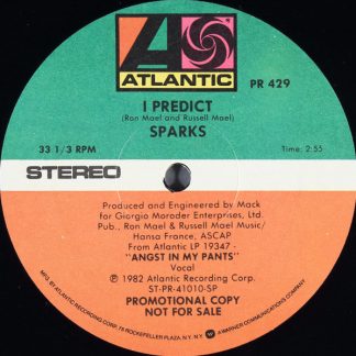 Sparks – I Predict (Vinyl)