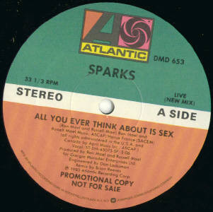 Sparks – All You Ever Think About Is Sex (Vinyl)