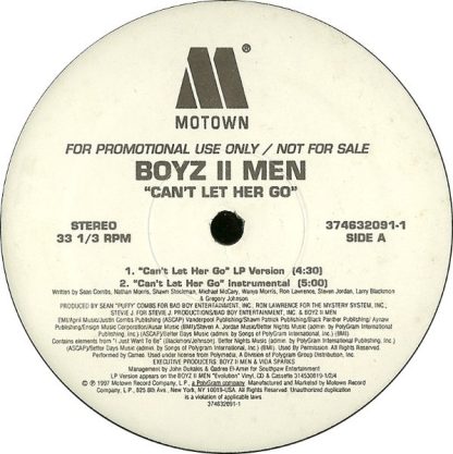 Boyz II Men – Can't Let Her Go (Vinyl)