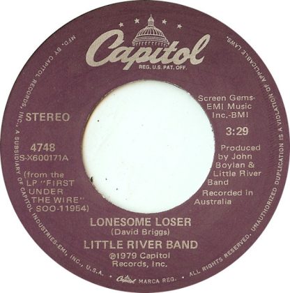 Little River Band – Lonesome Loser / Shut Down Turn Off (7" Vinyl)
