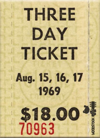 Woodstock - Ticket (Magnet)