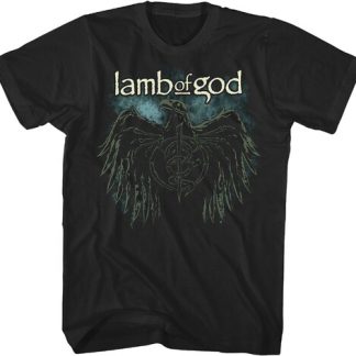 Lamb of God - Crow Logo - (Black, Size 1 Extra Large, Adult Shirt)