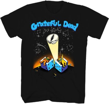 Grateful Dead - Las Vegas Sphere Bears & Dice T-Shirt (Black, Extra Large, Adult Shirt)