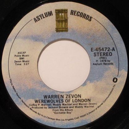 Warren Zevon – Werewolves Of London / Roland The Headless Thompson Gunner (7" Vinyl)