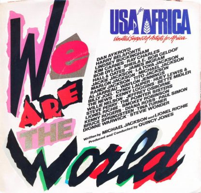 USA For Africa/ Quincy Jones – We Are The World/Grace (7" Vinyl)