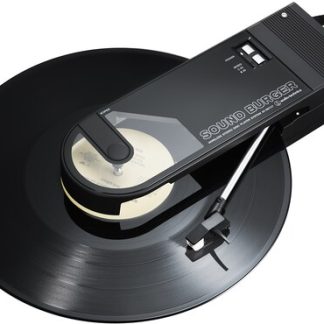 Audio Technica AT-SB727-BK Sound Burger Bluetooth Turntable Portable Black (Bluetooth, Black, Built-In Preamp, Belt Drive)