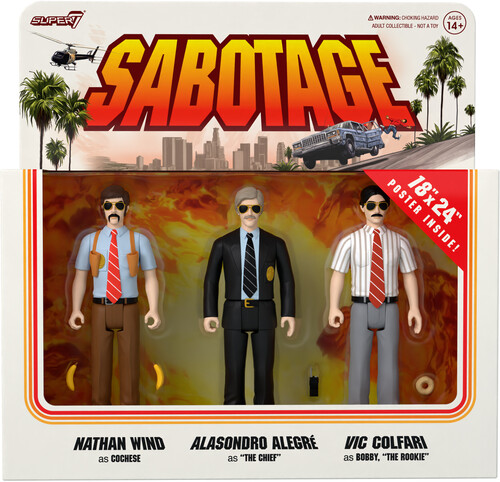 Super7 - Beastie Boys - ReAction - Sabotage 3PK (Collectible, Figure, Action Figure)