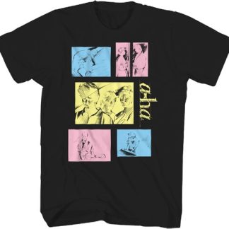 A-ha - Tour Take On Me T-Shirt  (Black, Size Medium, Adult Shirt)