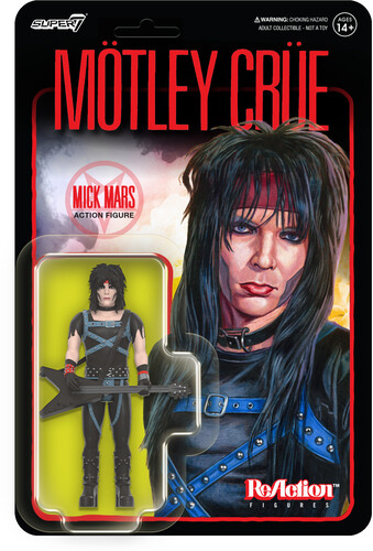 Super7 - Motley Crue - ReAction Wv1 - Mick Mars (Shout at the Devil) (Figure, Collectible, Action Figure)
