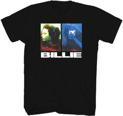 Billie Eilish - Photos Recycled EcoMax T-Shirt (Black, Adult Shirt)