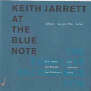 Keith Jarrett – Keith Jarrett At The Blue Note - Saturday, June 4th 1994, 1st Set (CD)