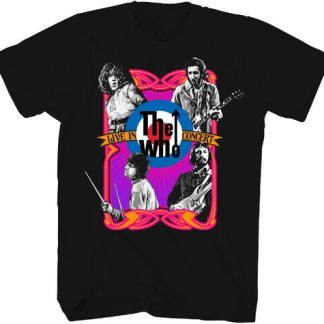 Who - Live In Concert T-Shirt (Black, Adult Shirt)