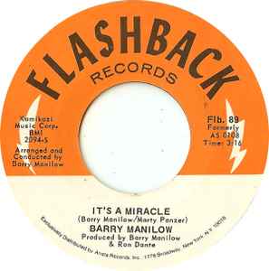 Barry Manilow – Mandy / It's A Miracle (7")