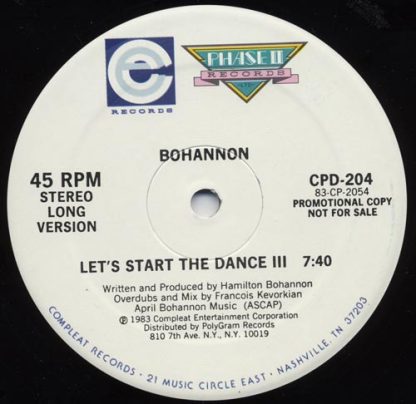 Bohannon – Let's Start The Dance III (Vinyl)