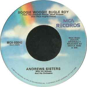 Andrews Sisters – Boogie Woogie Bugle Boy / Rum And Coca-Cola (7" Vinyl)