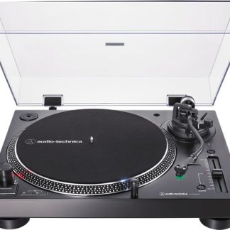 Audio Technica AT-LP120XBT-USB-BK Bluetooth Wireless USB Turntable - Direct Drive - Manual (Black) (Bluetooth, Black, Built-In Preamp, Direct Drive)