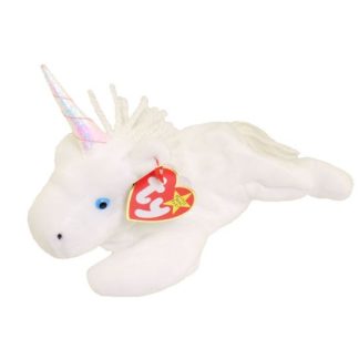 TY Beanie Baby - MYSTIC the Unicorn (irredescent horn & yarn mane)