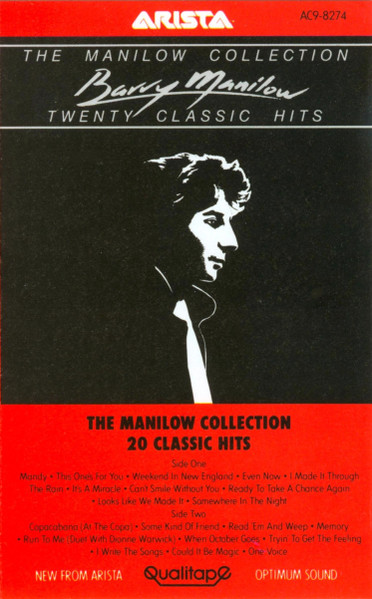 Barry Manilow – The Manilow Collection (Twenty Classic Hits) (Cassette)