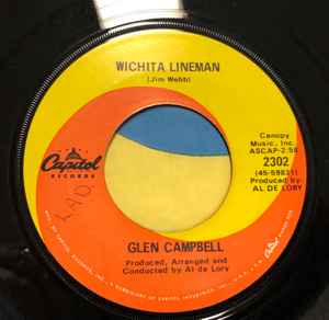 Glen Campbell – Wichita Lineman / Fate Of Man (7" Vinyl)