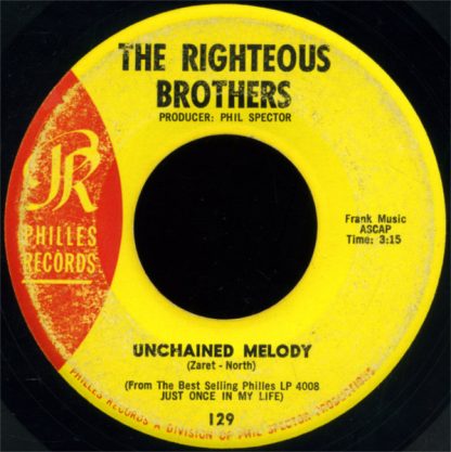 Righteous Brothers, The – Unchained Melody / Hung On You (7" Vinyl)