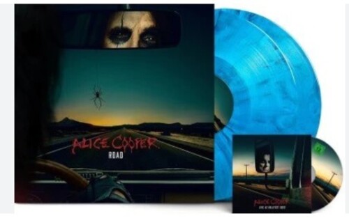 Alice Cooper - ROAD (BLUE MARBLED 2LP + DVD) (Indie Exclusive, Colored Vinyl, Blue, With DVD, 180 Gram Vinyl)