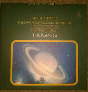 Holst - Sir Adrian Boult, The New Philharmonia Orchestra With Chorus ‎– The Planets