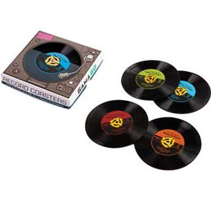 45 Record Coasters Set