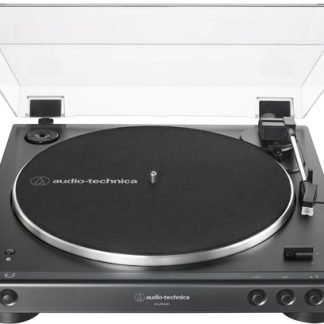 Audio Technica AT-LP60XBT-BK Bluetooth Wireless Turntable (Black) (Built-In Preamp, Belt Drive, Bluetooth)